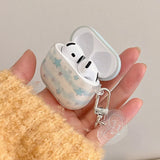 Qfdian Clear Shiny Star TPU Soft Silicone Protective Case For AiRpods 1 2 3 4 Pro 2 3nd Generation Wireless Bluetooth Earphone Cover