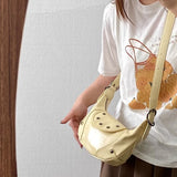 Qfdian Luxury Design Fashion Sweet Y2k Aesthetic Shoulder Bag Korean Chic Kawaii Star Handbags All Match Office Lady Crossbody Bags
