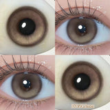 Qfdian  1 PAIR Big Brown Contact Lenses for Makeup Eyes Big Black Lenses Myopia Color Contact Lenses Belleza Pupils Grey Lenses