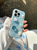Qfdian 3D Diamand Pearl Phone Case For Iphone 16Pro 15ProMax 13 14 15 16 Pro Max 16ProMax 13ProMax Cover Fundas