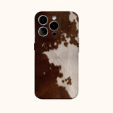 Qfdian Brownish White Mottled Texture Phone Case For IPhone 16 15 14 13 12 11 X XS XR XSMAX 7 8 Pro Max Plus Double-layer Back Cover