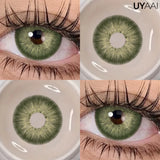 Qfdian  Color Contact Lenses Beauty Makeup Colorcon Fashion Blue Eyes Lenses Green Eyes Contact Natural Brown Lenses For Eyes