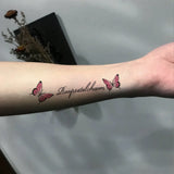 Qfdian  Tattoo Sticker Temporary Tattoo Butterfly Waterproof Long Lasting Elegant Wrist Body Art for Men Women