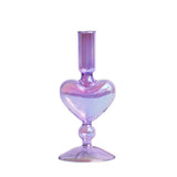 Qfdian 1pc Glass Vases Nordic Candlestick Wedding Decoration Christmas Decoration Candle Stick Holder Home Decor Flower Vase