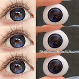 Qfdian  2pcs/pair Beauty Colored Contact Lenses Natural Magnifying Pupil Pink/Blue/Gray/BlackBest Selling Lenses