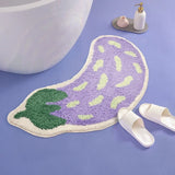Qfdian Cartoon Banana Bathroom Rug Plush Carpet Bath Mat Anti-Slip Area Rugs for Bedroom Arc Floor Mats Room Decorative Carpets