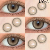 Qfdian  Color Contact Lenses Beauty Blue Lens Makeup Colorcon Fashion Natural Black Eyes Lens Natural Brown Lenses Fashion Lens