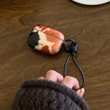 Qfdian Creative Design Clear Watercolor Silicone Fundas For AirPods Pro/Pro 2 Earphone Case For AirPods 1 2 3 4 Soft Cover With Lanyard