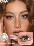 Qfdian  Color Contact Makeup Eye Color lenses Black Eye Lens Cosmetics Woman Makeup Colorcon Water Light Natural Contact lenses