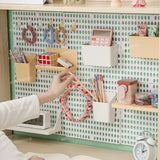 Qfdian Wall Mounted Hole Board Wall Shelf  Storage Rack for Remote Control DIY Display Wall Organizer Home Storage Board