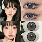 YIMEIXI 1 Pair New Eyes Contacts Lenses with Myopia Diopter Eyes High Quality Nature Soft Lens Beauty Pupil Annual