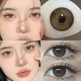 Qfdian 2 contact lenses Natural blue contact lenses Refractive color glasses Cosmetics Fast delivery every year