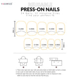 Qfdian  24pcs Spring Day Little Fresh False Nails Gradient Line Dot Love Heart Designs Press On Nails Pink Short Square Fake Nail Tips