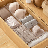 Qfdian Transparent Drawer Sorting Compartment Organizer
