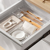 Qfdian Transparent Drawer Sorting Compartment Organizer