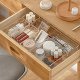 Qfdian Transparent Drawer Sorting Compartment Organizer