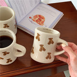 Qfdian Teddy Bear Cozy Coffee Mug