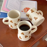 Qfdian Teddy Bear Cozy Coffee Mug