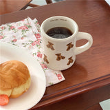 Qfdian Teddy Bear Cozy Coffee Mug