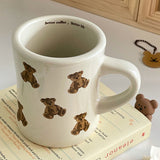 Qfdian Teddy Bear Cozy Coffee Mug