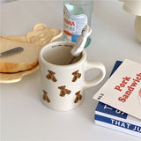 Qfdian Teddy Bear Cozy Coffee Mug