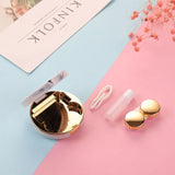 Qfdian Contact Lens Cases with Mirror Unisex Travel Easy Carry Colored Container Glasses Lenses Box