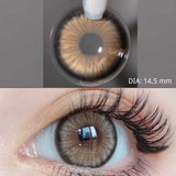 Qfdian 1 Pair Natural Color Contact Lenses Korean Brown Lenses Beauty Fashion Gray Lense Blue Lenses with High Quality Lens