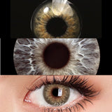 Qfdian 1 Pair Color Contact Lenses for Eyes Natural Brown Lenses Beauty Fashion Red lense Blue Lenses Green Eye Contact