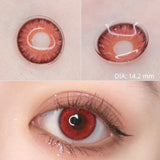 Qfdian 1 Pair Color Contact Lenses for Eyes Natural Brown Lenses Beauty Fashion Red lense Blue Lenses Green Eye Contact