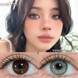 Qfdian Venice Green 14.2mm 1 Pair | 1 Year