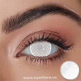 Qfdian Cosplay White Mesh 14.0mm 1 Pair | 1 Year