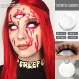 Qfdian Cosplay White Mesh 14.0mm 1 Pair | 1 Year