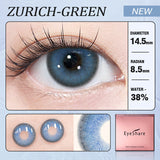 Qfdian Zurich Blue 14.5mm 1 Pair | 1 Year