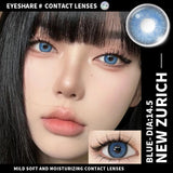 Qfdian Zurich Blue 14.5mm 1 Pair | 1 Year