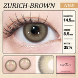 Qfdian Zurich Brown 14.5mm 1 Pair | 1 Year