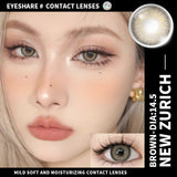 Qfdian Zurich Brown 14.5mm 1 Pair | 1 Year
