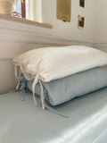 Qfdian Pastel Pillowcase With Ties Bedding Set