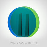 Qfdian Geometric Colorful Acrylic Flower Vase