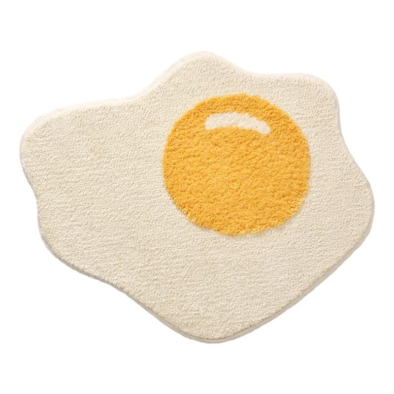 Qfdian Fried Egg Accent Rug