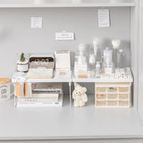 Qfdian White Desktop Shelf Organizer