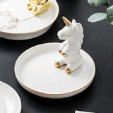 Qfdian Animal Figurine Elegance Trinket Dish