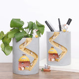Qfdian Animal Secret Home Cute Plant Pot