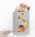 Qfdian Animal Secret Home Cute Plant Pot