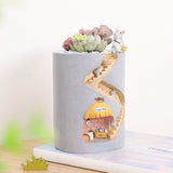 Qfdian Animal Secret Home Cute Plant Pot