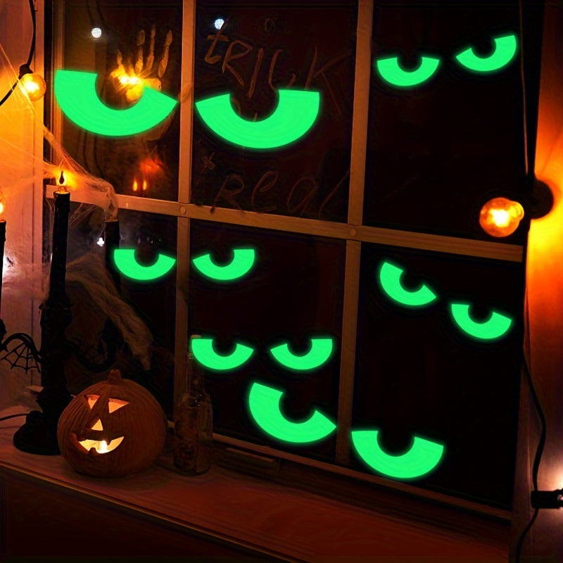 Halloween Glow in the Dark Wall Decals – PVC Luminous Hands Silhouette Stickers for Party Supplies, Home Living Bedroom Decor, No Electricity Needed