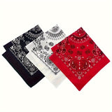 1pc Fashion Colorful Cotton Hip-hop Street Decoration Scarf With Dual Cashew Flowers Pattern, Headband For Cycling And Sports