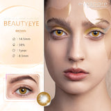 Qfdian Beautyeye Brown 14.5mm 1 Pair | 1 Year