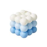 Qfdian Pastel Gradient Bubble Cube Candle