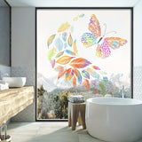 Colorful Leaves & Butterfly Wall Decals - Removable, Waterproof Home Decor Stickers for Bedroom, Living Room, and More - Matte Finish, Easy Apply on Any Smooth Surface
