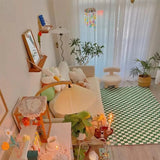 Qfdian Checkered Carpet